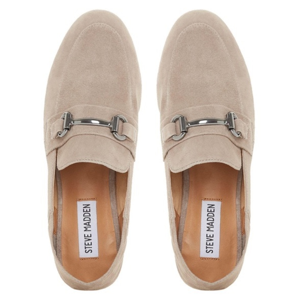 Steve Madden Kerin Grey Suede Loafers